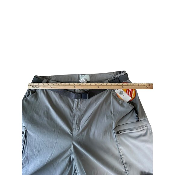 NEW LL Bean Tropicwear Pants Gray Womens XL Zip Leg Convertible Pants to Shorts - Picture 10 of 16